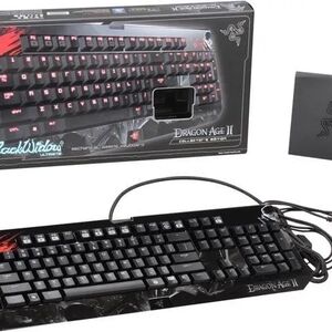 ISO Razer BlackWidow Dragon Age II Edition Keyboard - Black and Red (DO NOT BUY)
